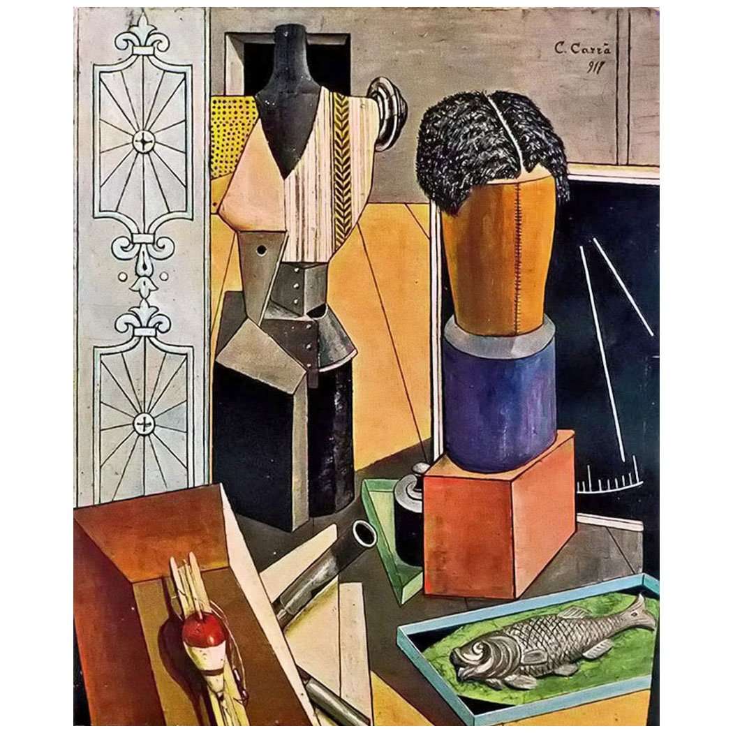  Carlo Carra. La camera incantanta. 1917. Pinacoteca di Brera, Milano