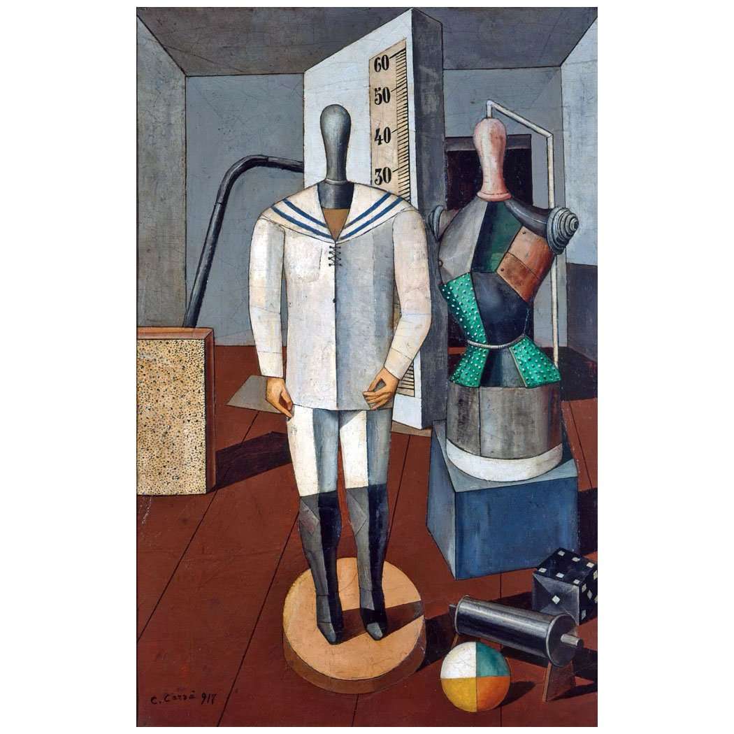  Carlo Carra. Madre e figlio. 1917. Pinacoteca di Brera, Milano