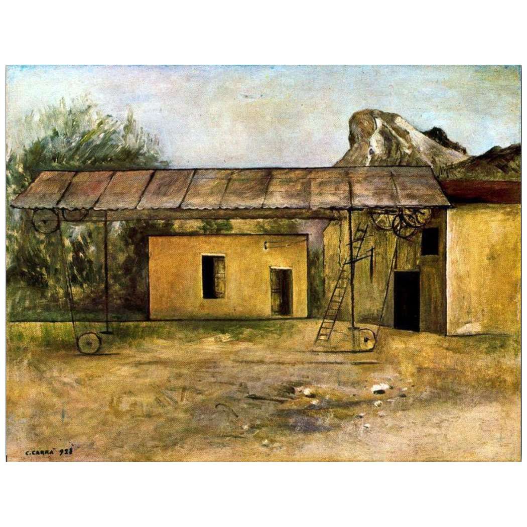  Carlo Carra. La segheria dei Marmi. 1928. Pinacoteca di Brera, Milano