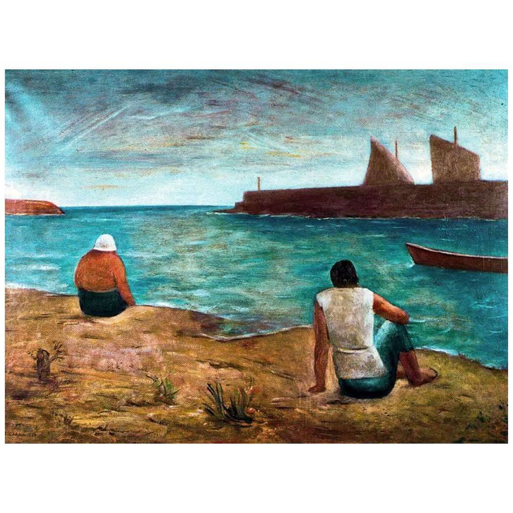  Carlo Carra. Bagnanti. 1930. Collectione privata