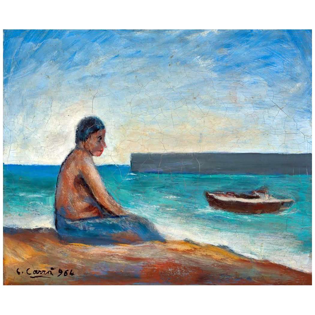  Carlo Carra. Il pescatore. 1964. Fondazione Cassa di Risparmio di Padova e Rovigo
