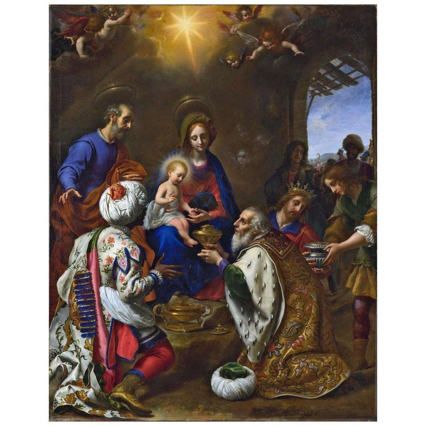  Carlo Dolci. L'Adorazione dei Magi. 1649. National Gallery London