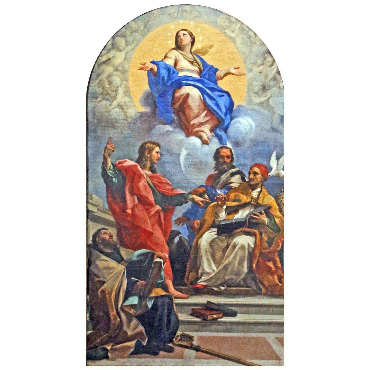  Carlo Maratta. Immacolata e Santi. 1686. Chiesa Santa Maria del Popolo, Roma
