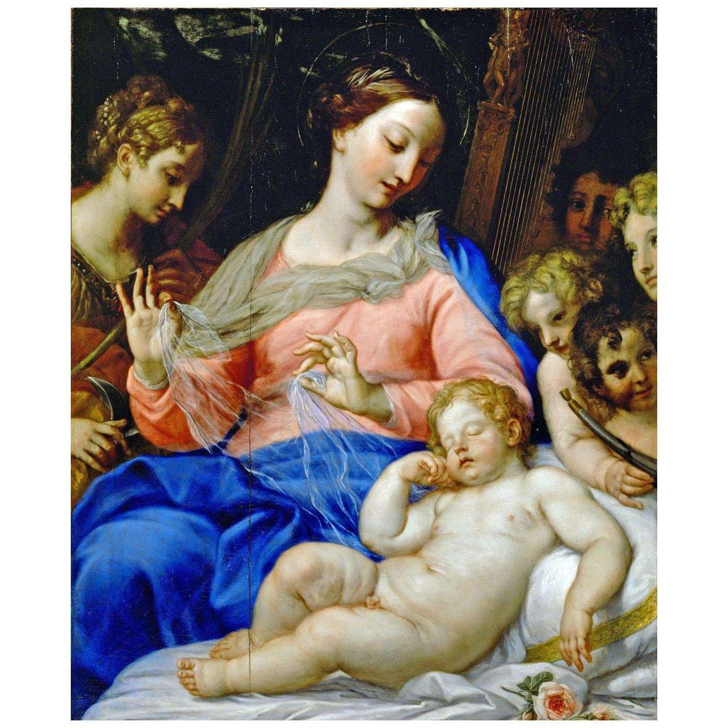 Carlo Maratta. Bambino Gesu e angeli musicanti. 1697. Musee du Louvre