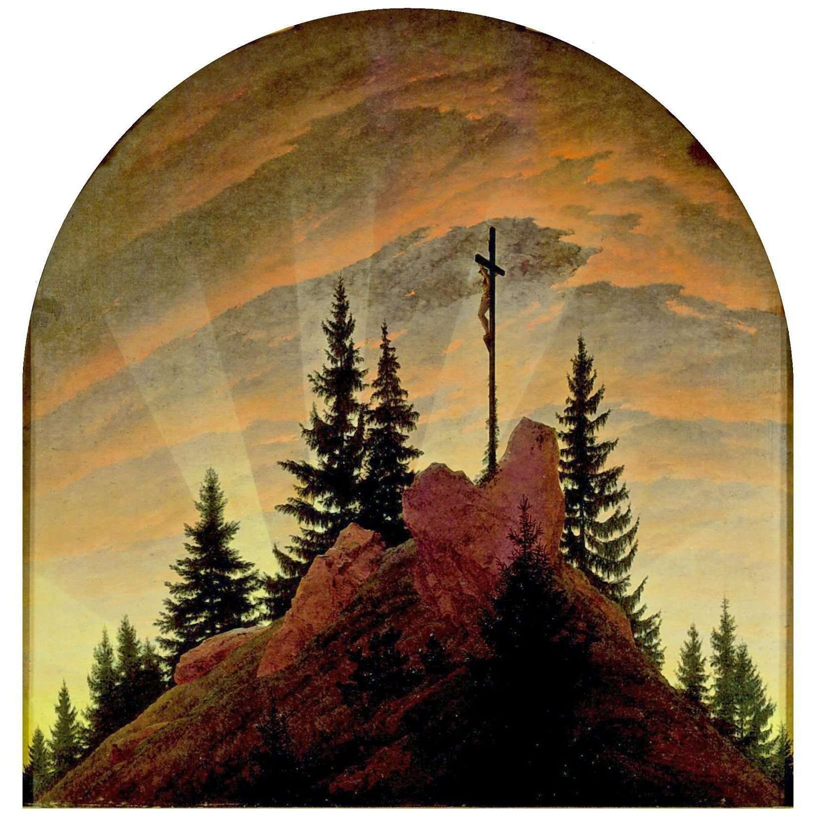   Caspar David Friedrich. Das Kreuz im Gebirge. 1808. Albertinum Dresden