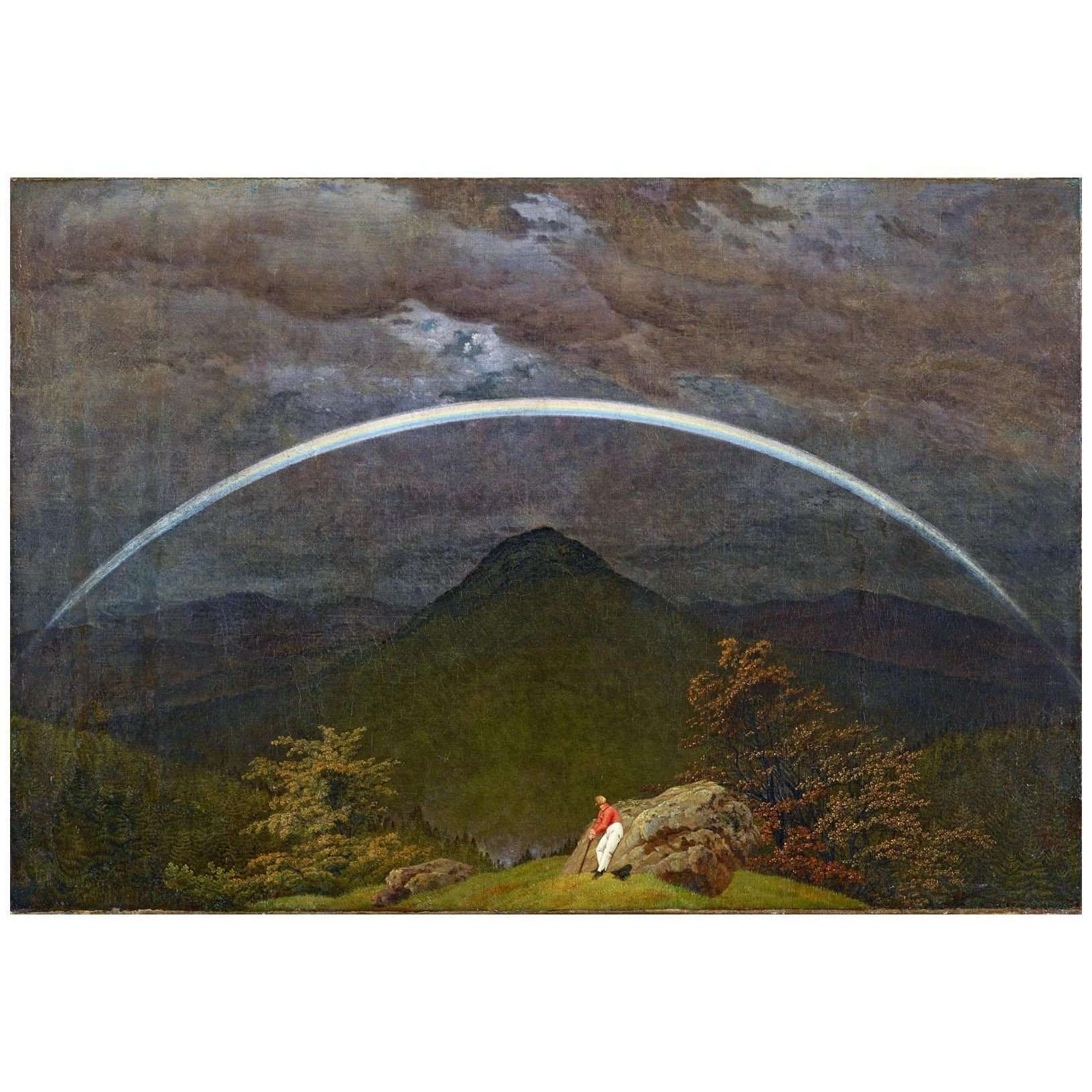   Caspar David Friedrich. Landschaft mit Regenbogen. 1810. Museum Folkwang Essen