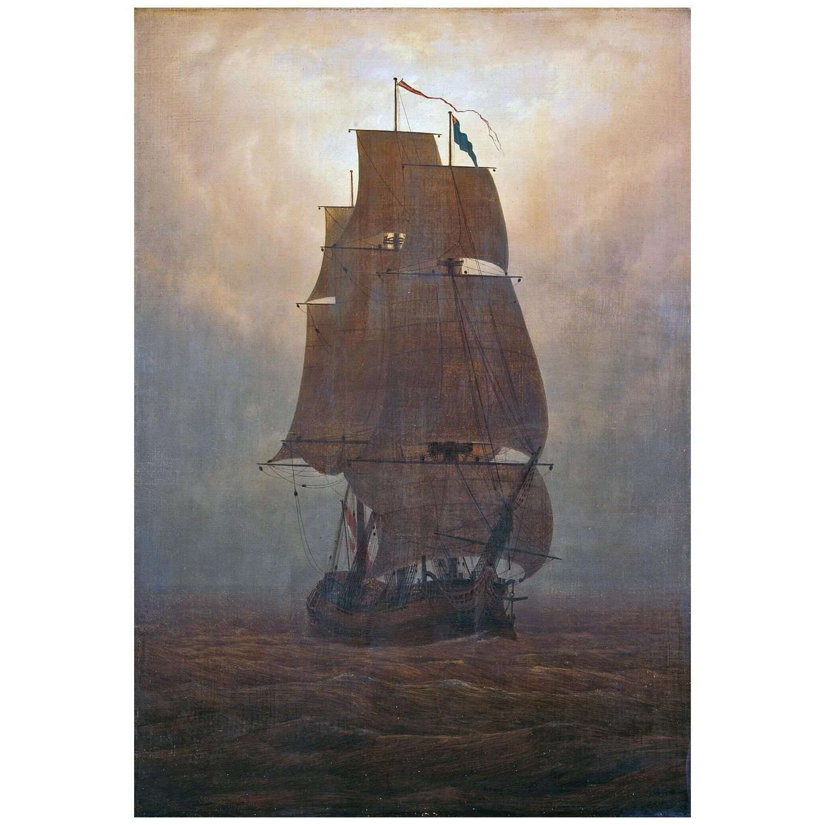  Caspar David Friedrich. Segelschiff. 1815. Kunstsammlungen Chemnitz