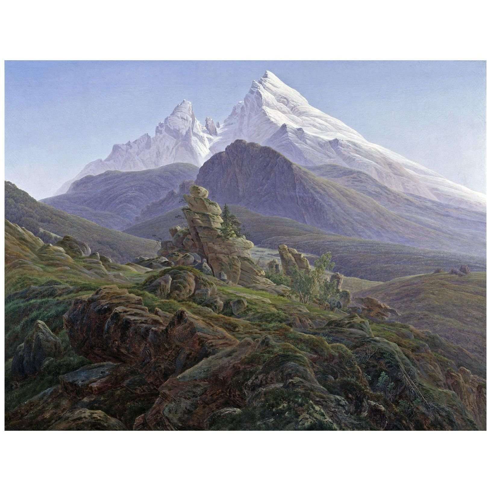  Caspar David Friedrich. Der Watzmann. 1825. Gemaldegalerie Berlin
