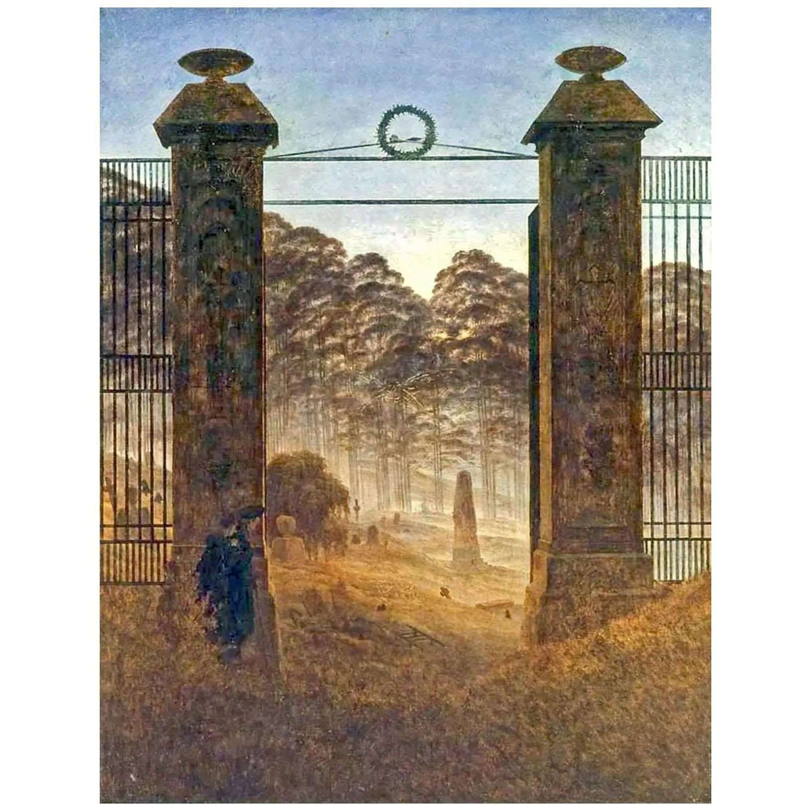   Caspar David Friedrich. Friedhofseingang. 1825. Albertinum Dresden