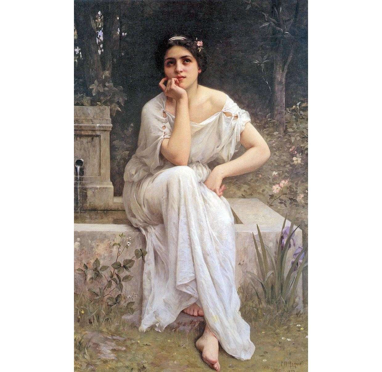 - Charles-Amable Lenoir. Meditation. 1899