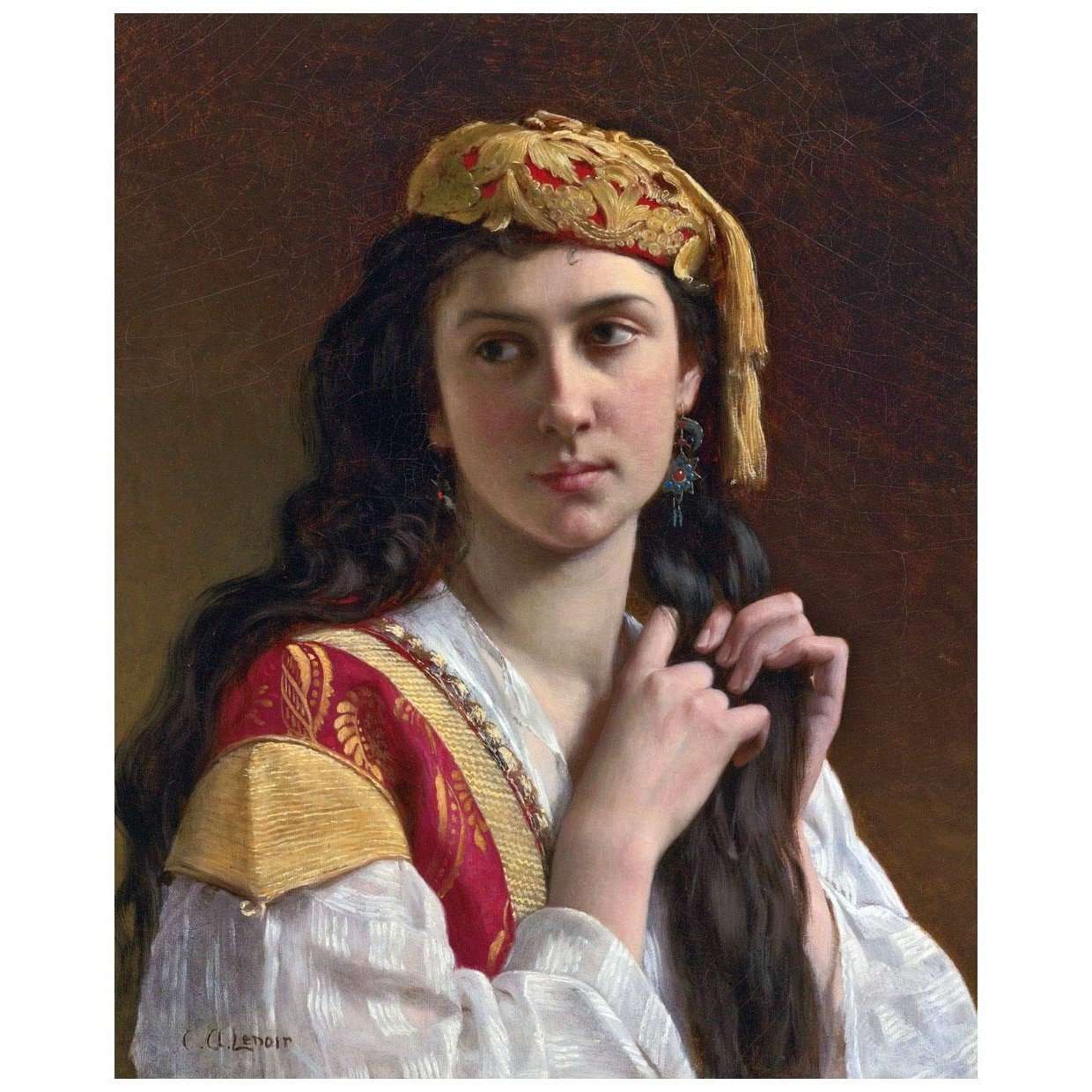 - Charles-Amable Lenoir. Jeune fille grecque. 1911