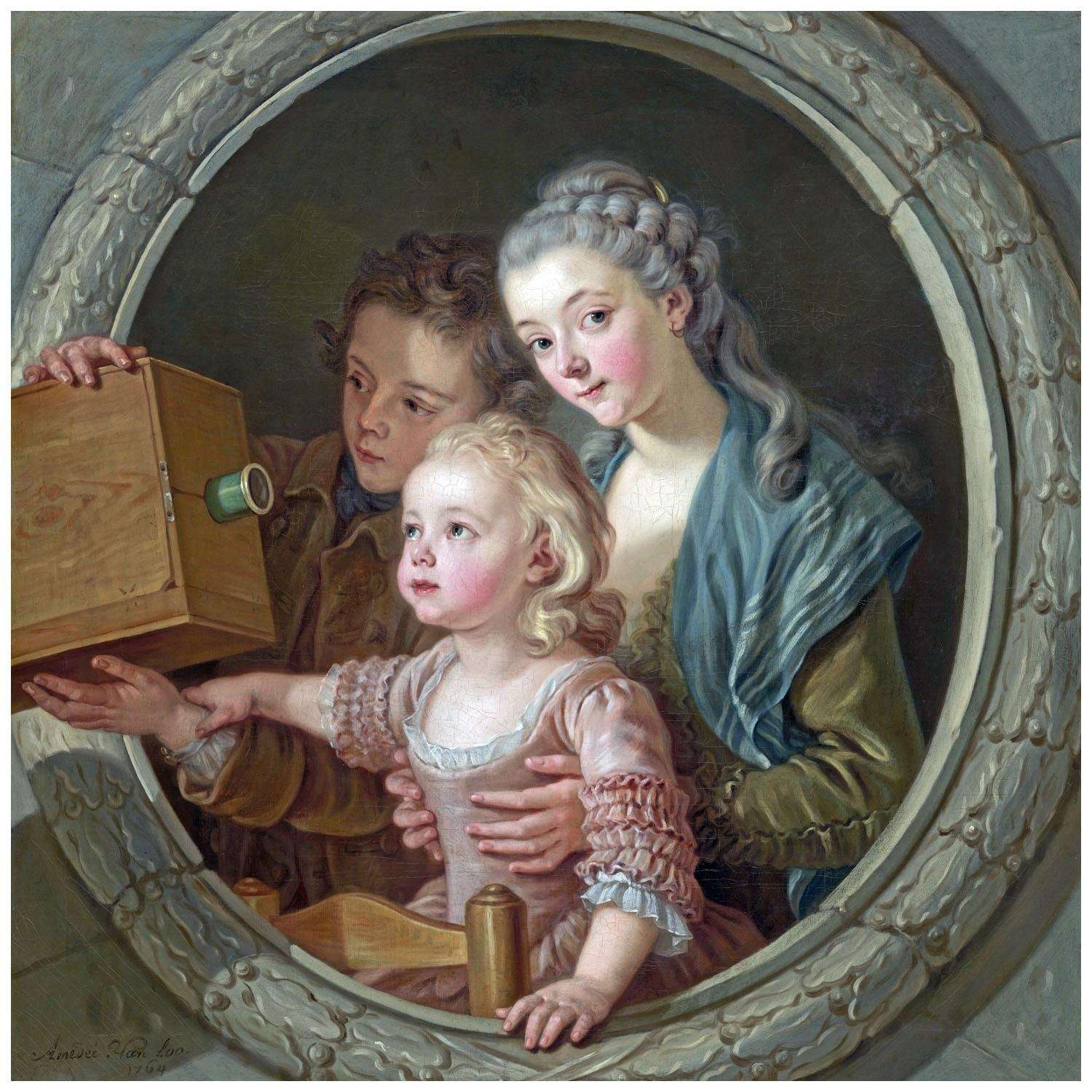     Charles Amedee van Loo. La Lanterne magique. 1764. NGA Washington