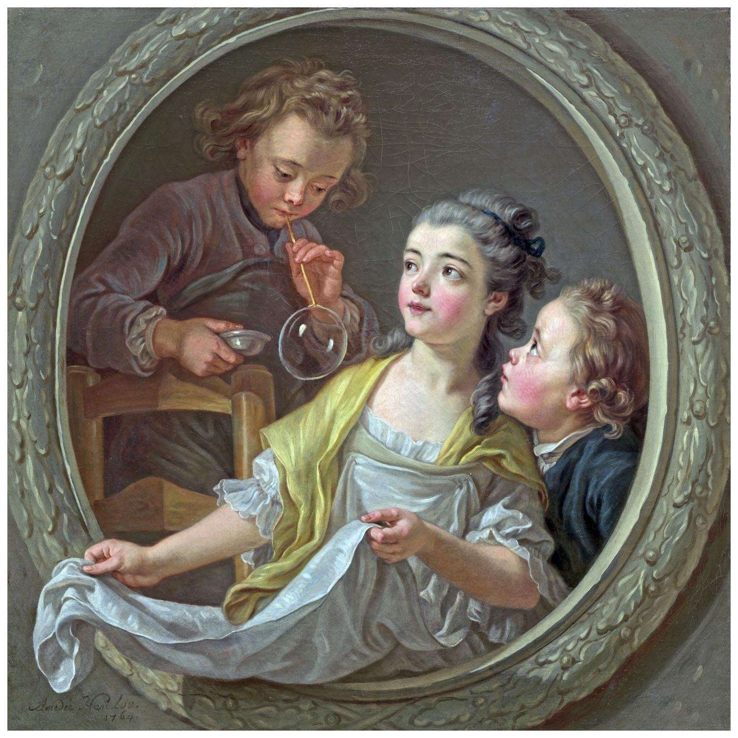     Charles Amedee van Loo. Les Bulles de savon. 1764. NGA Washington