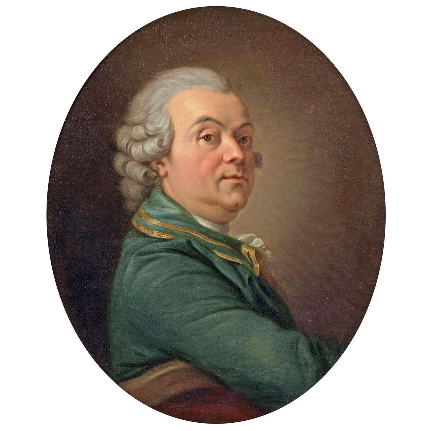     Charles Amedee van Loo. Autoportrait. 1780. Collection privee