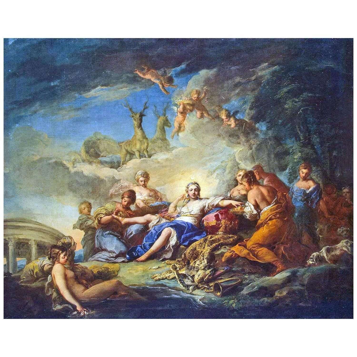 -  Carle van Loo. Diana entour?e de nymphes. 1732. Hermitage Museum