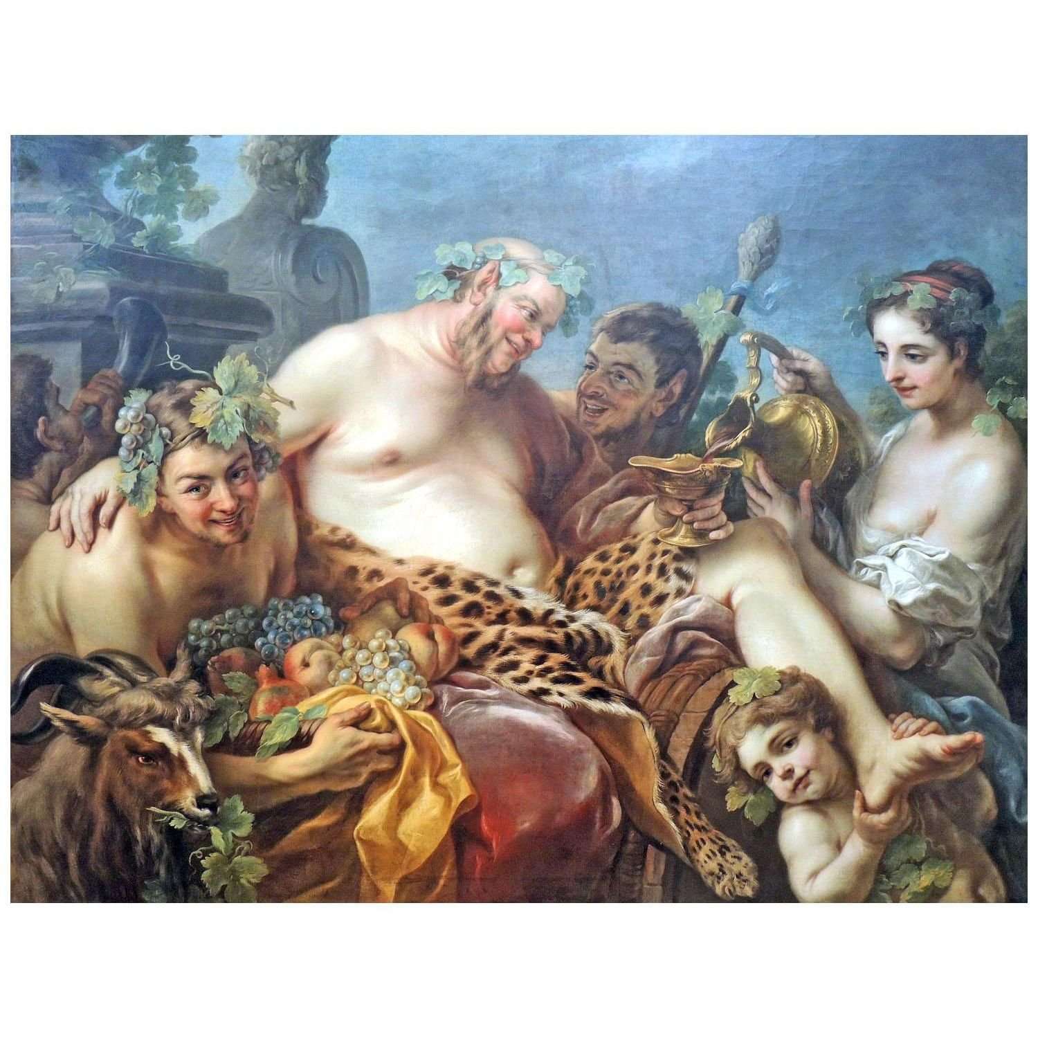-  Carle van Loo. L'Ivresse de Sil?ne. 1747. MBA de Nancy