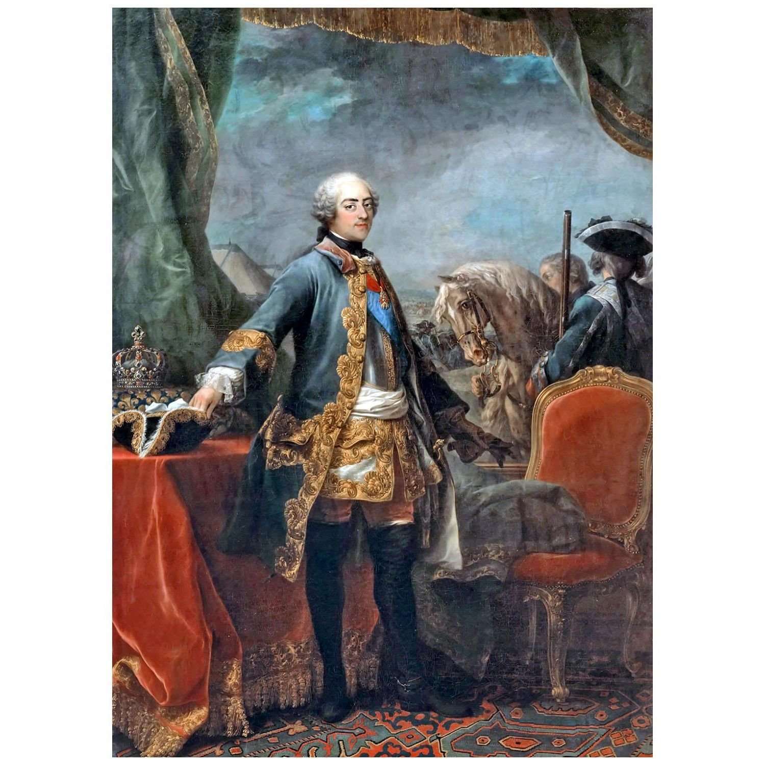 -  Carle van Loo. Louis XV. 1748. Ch?teau de Versailles