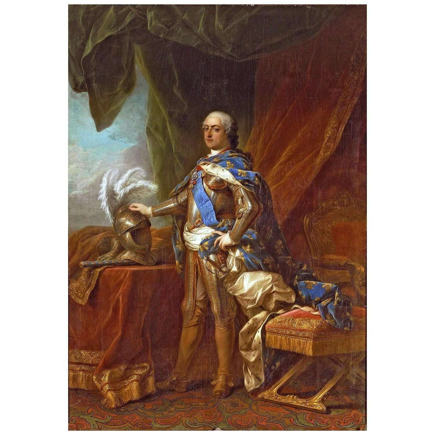 -  Carle van Loo. Louis XV. 1751. Musee du Louvre