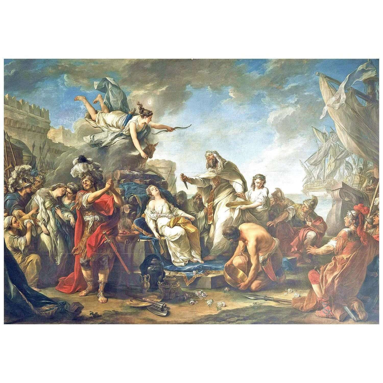 -  Carle van Loo. Le Sacrifice D'Iphig?nie. 1757. Ch?teau de Potsdam-Sanssouci