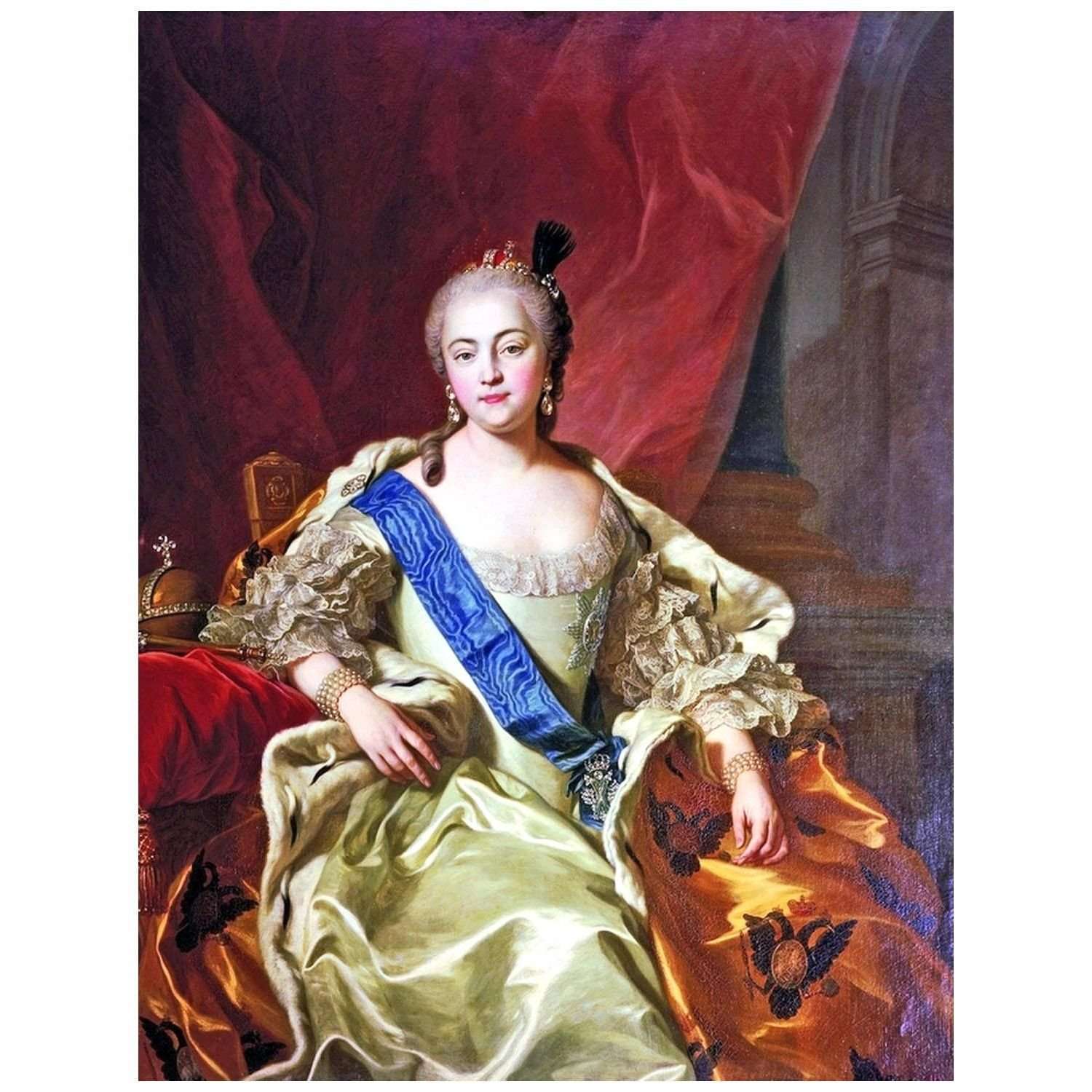 -  Carle van Loo. Imp?ratrice Elizabeth Petrovna. 1760. Schloss Petergof