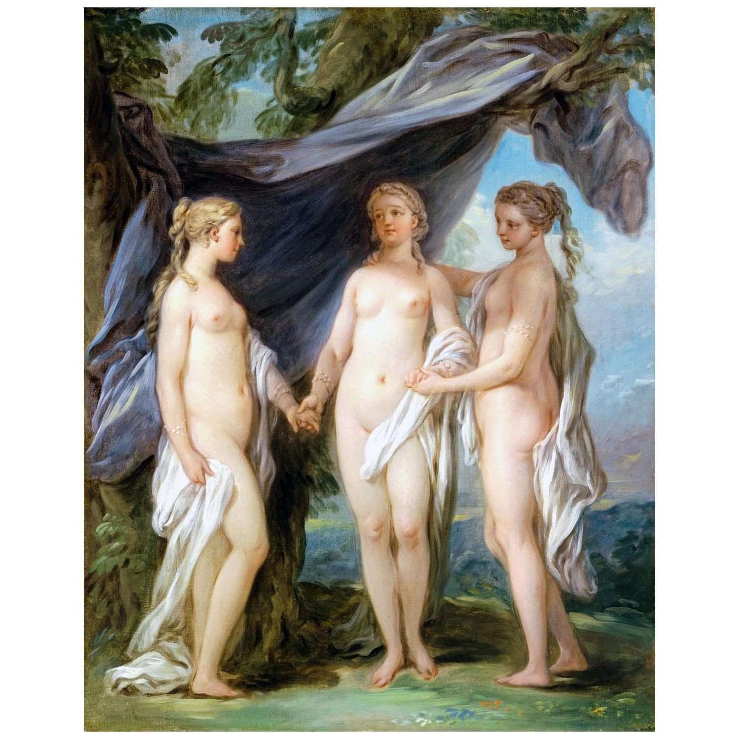 -  Carle van Loo. Les trois Graces. 1763. LACMA Los Angeles