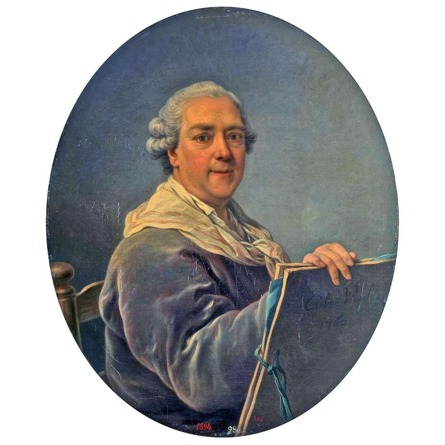 -  Carle van Loo. Autoportrait. 1760s. Hermitage St. Petersburg
