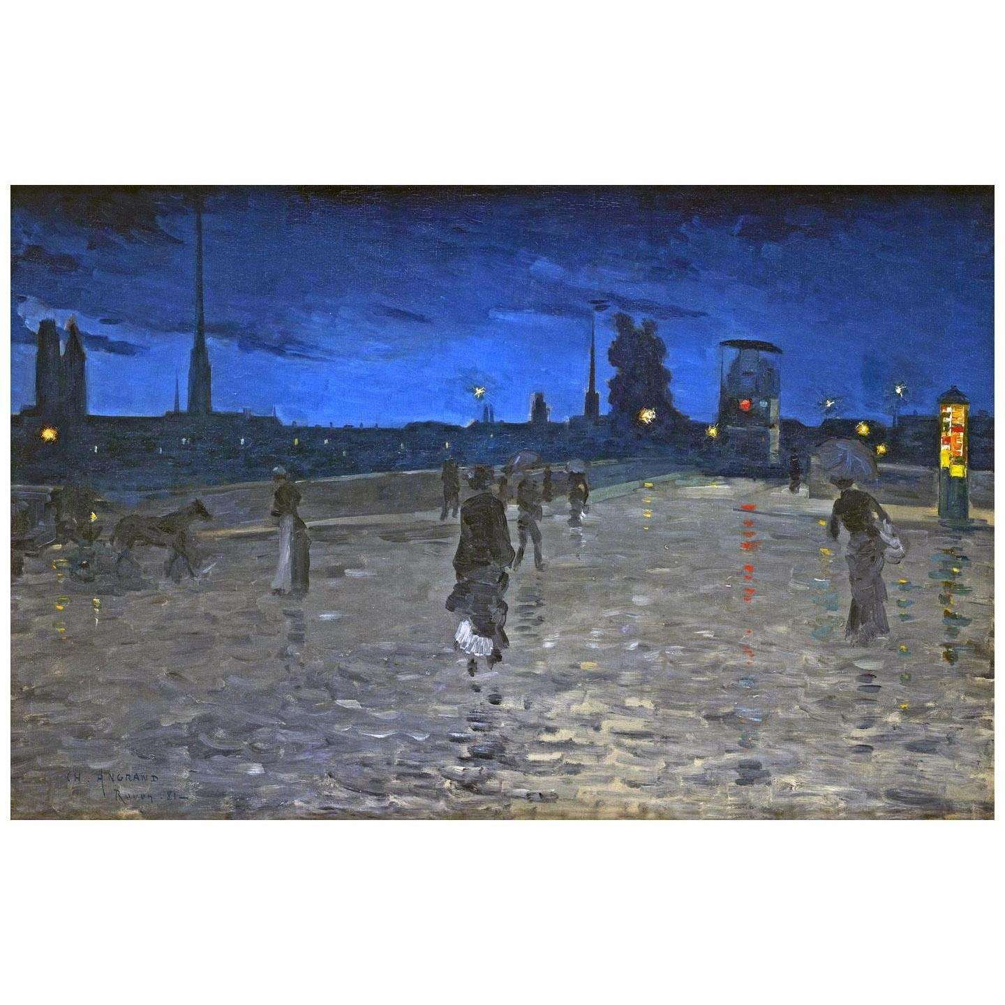  Charles Angrand. Le Pont De Pierre de Rouen. 1880. Palazzo Mazzetti Asti