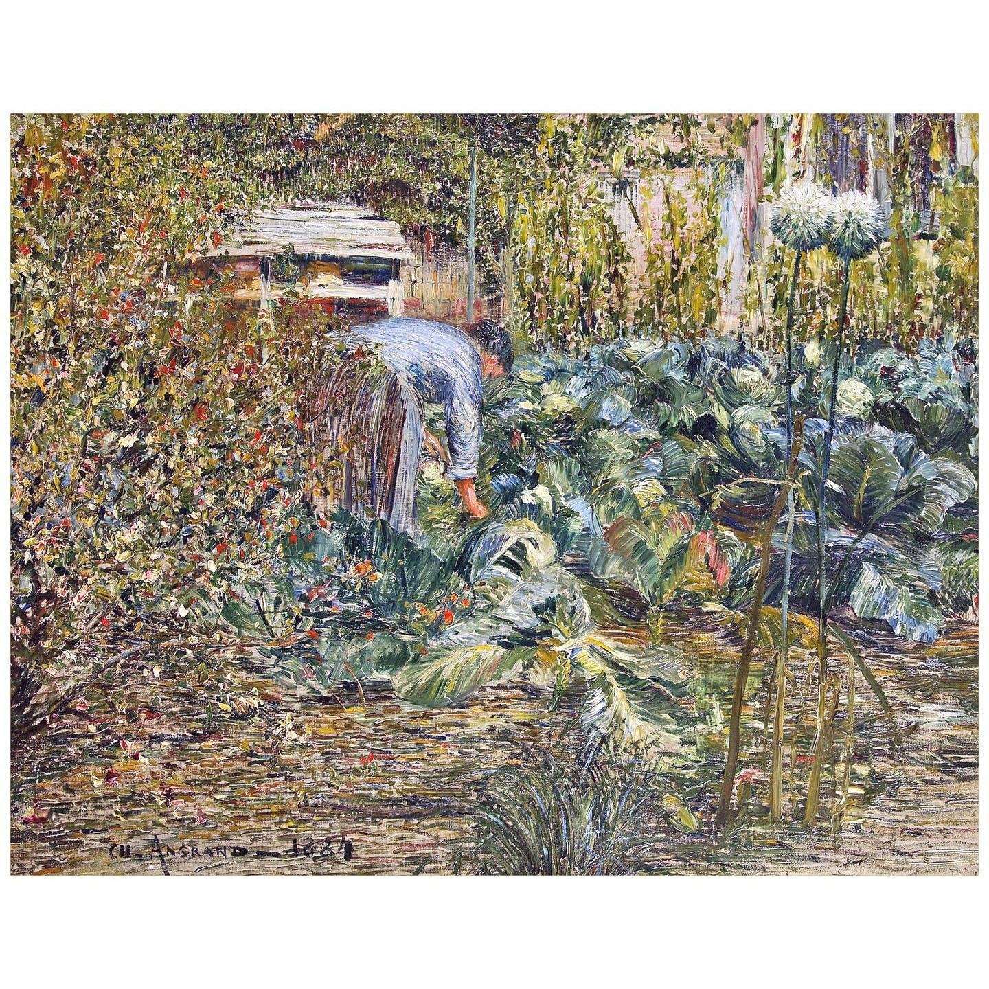  Charles Angrand. Dans le jardin. 1884. Trinity House Art London