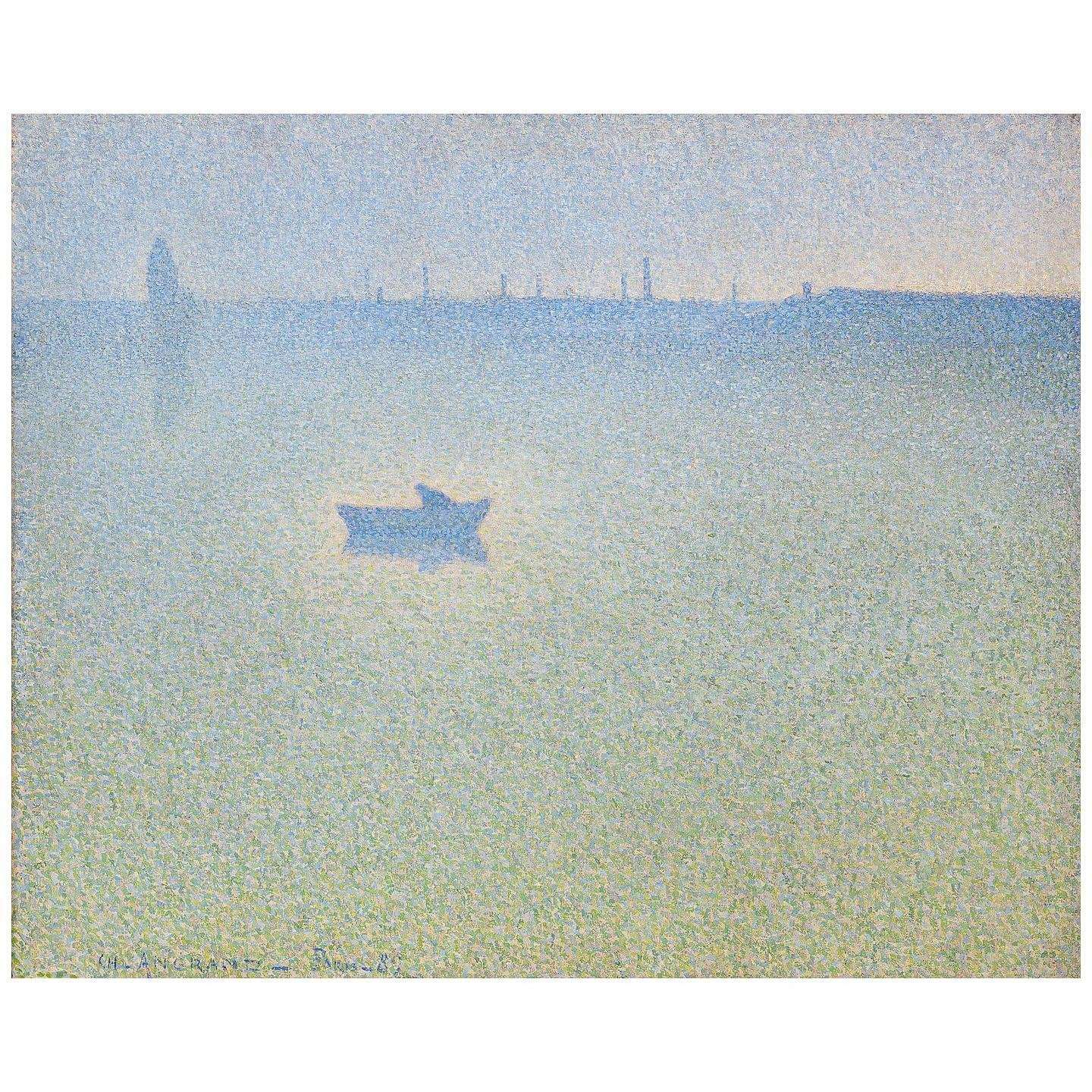  Charles Angrand. La Seine ? l'aube. 1889. Mus?e Petit Palais, Geneve