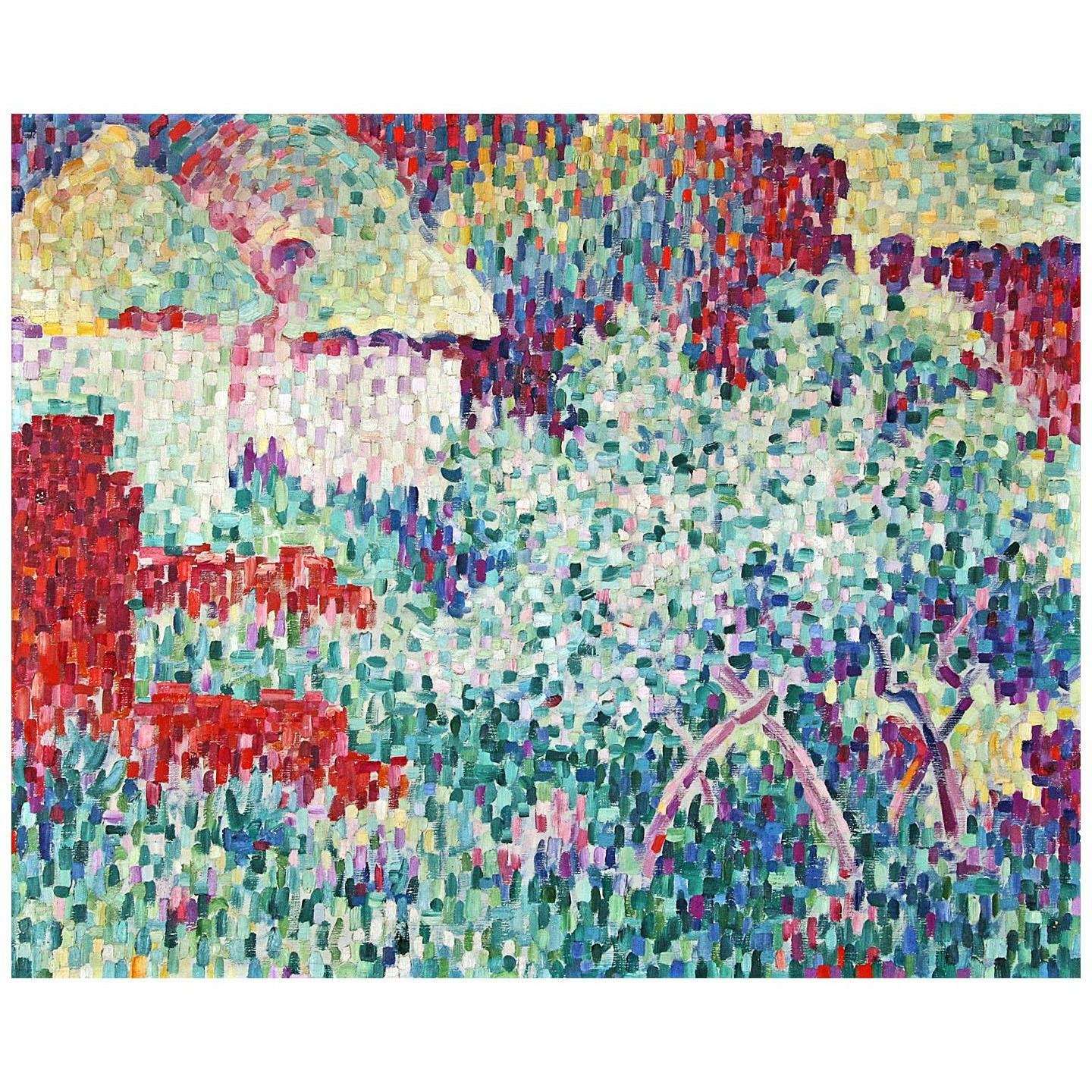  Charles Angrand. Le Clos normand. 1907. Collection privee