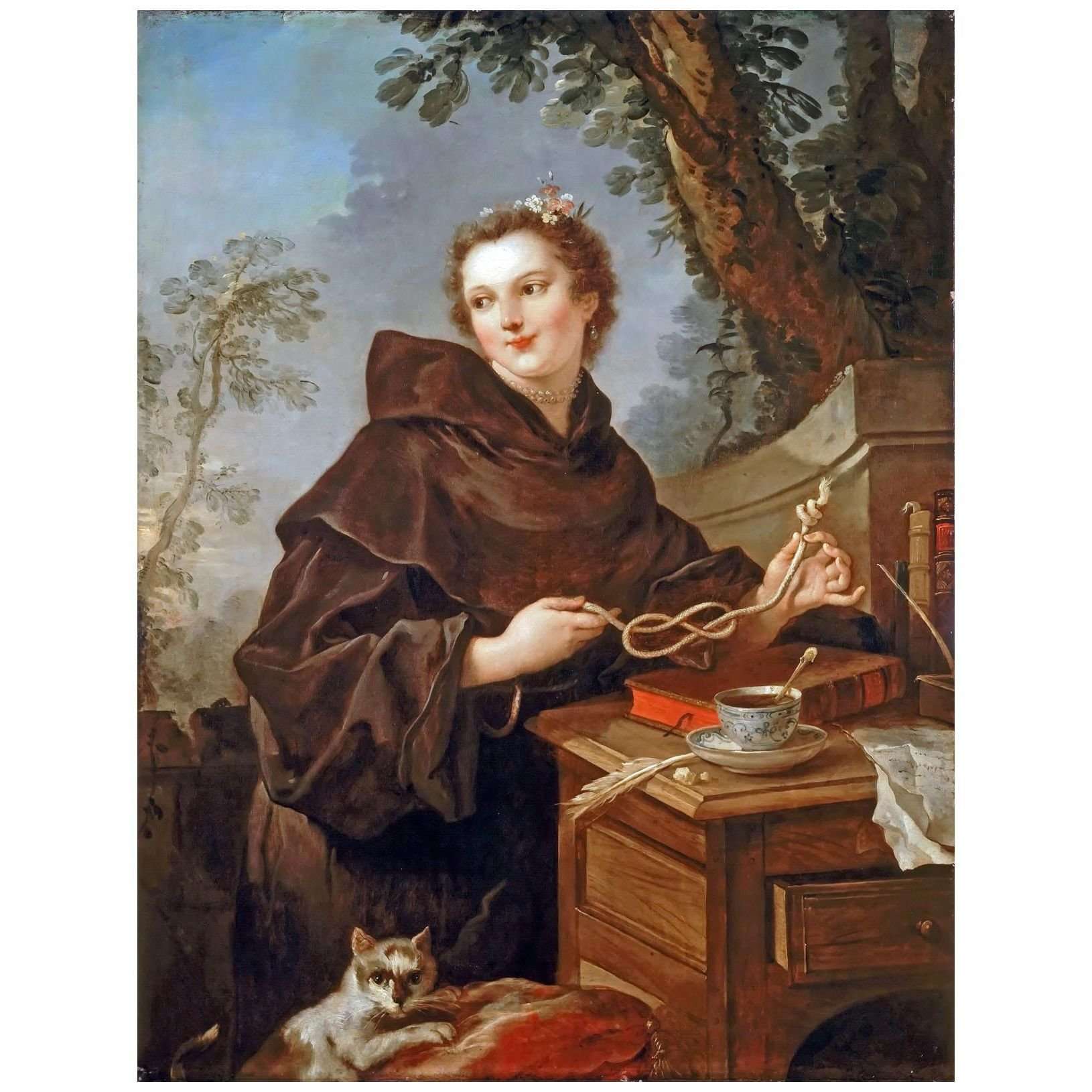  Charles-Joseph Natoire. Louise-Anne de Bourbon. 1730. Chateau de Versailles
