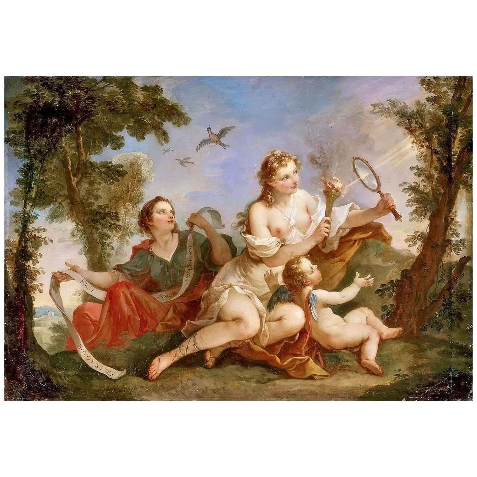  Charles-Joseph Natoire. La beaut? allume la flamme de l'amour. 1739. Chateau de Versailles