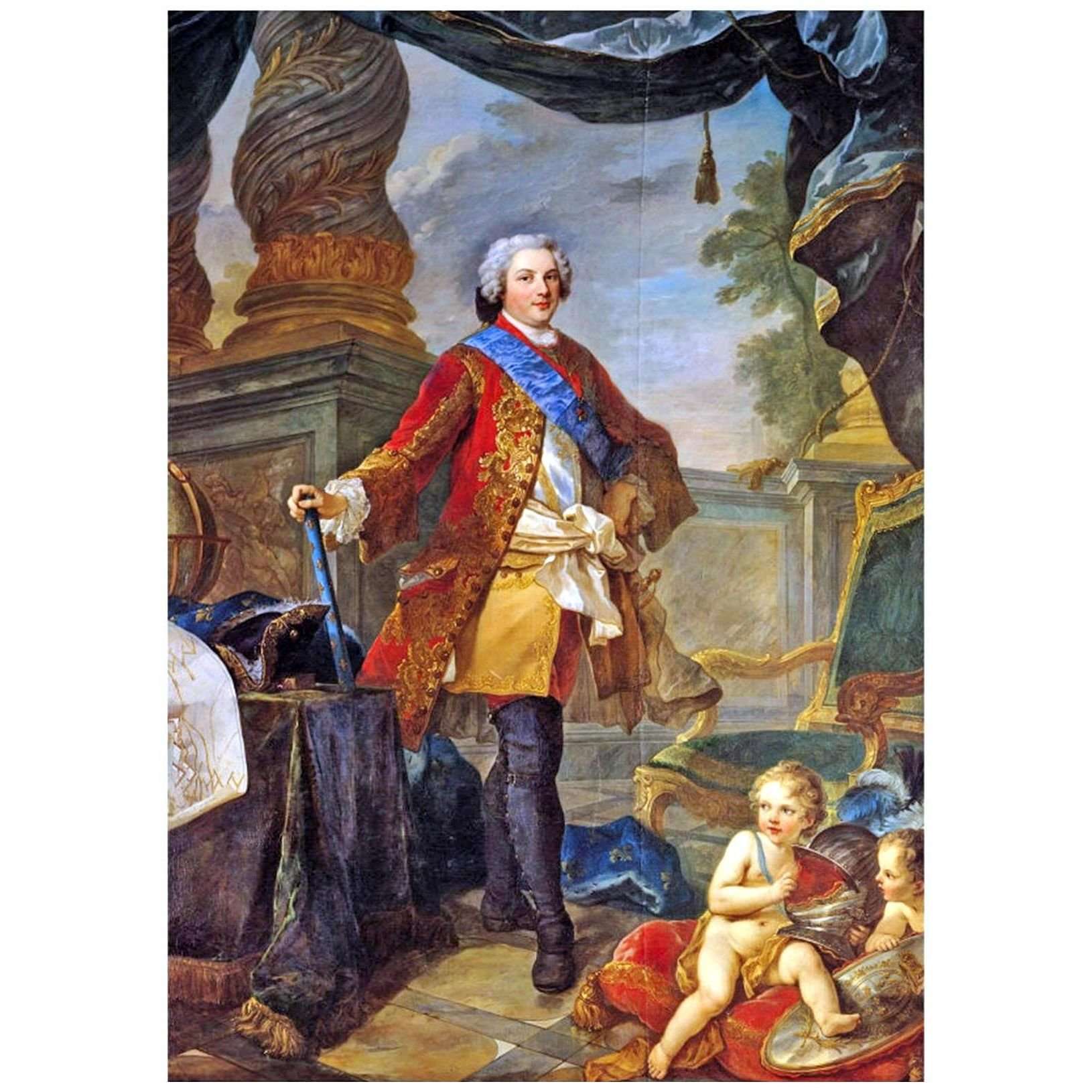  Charles-Joseph Natoire. Louis Dauphin de France. 1747. Chateau de Versailles