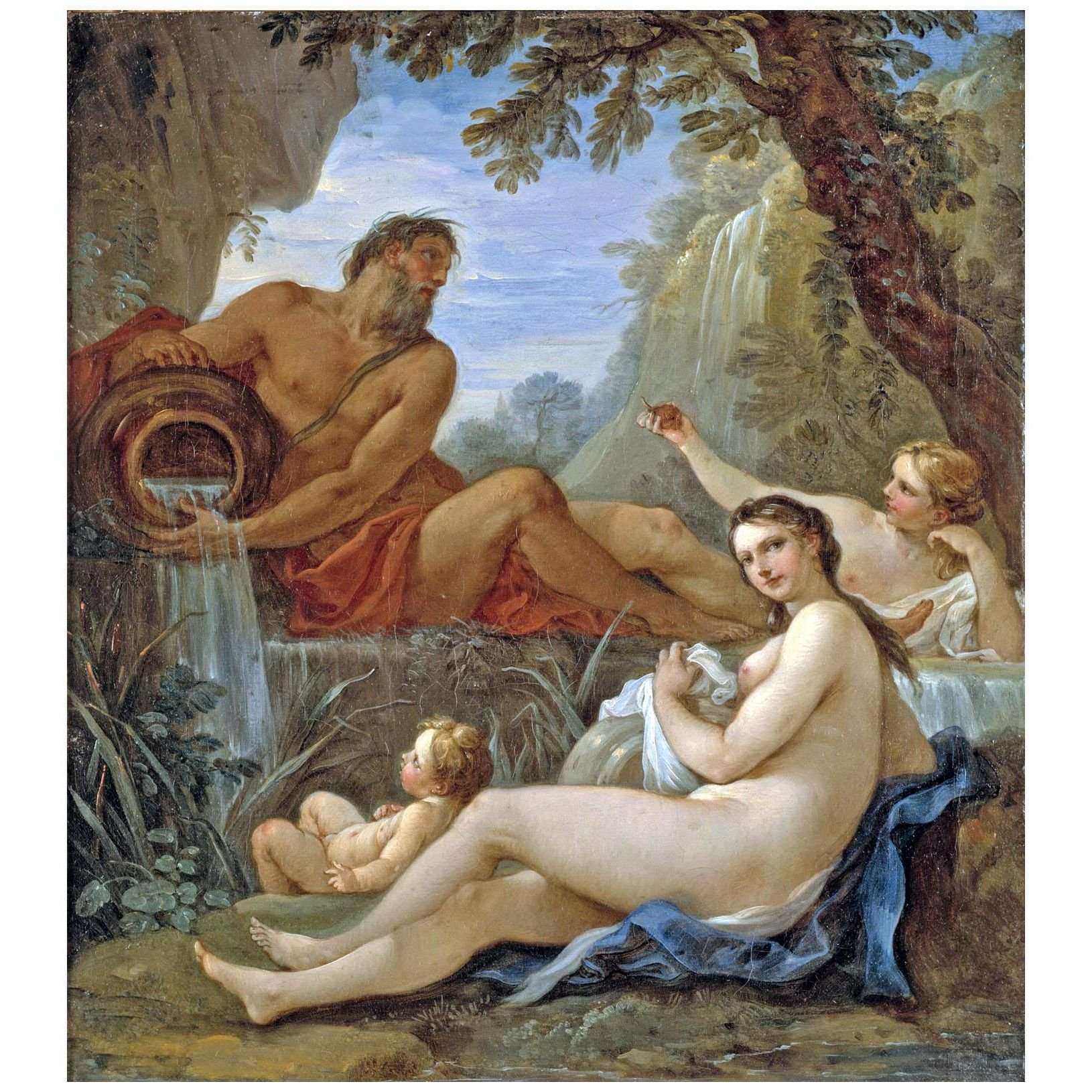  Charles-Joseph Natoire. Rivi?re et Fontaine Nymphe. 1760. Nationalmuseun Stockholm