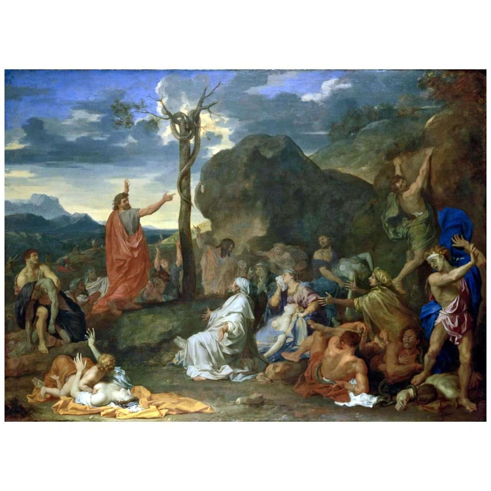  Charles Le Brun. Le serpent d'Airain, 1650. Bristol Art Gallery