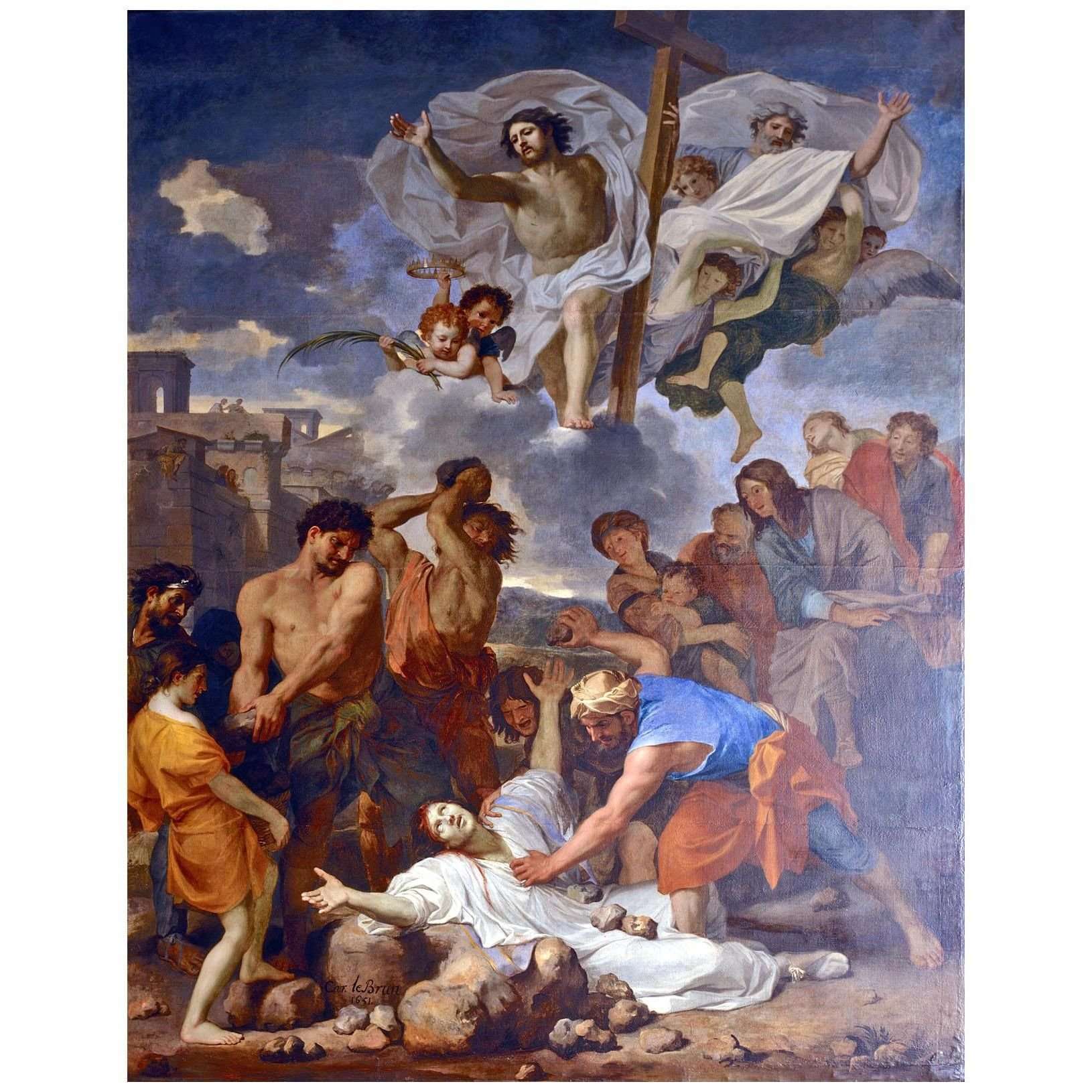  Charles Le Brun. Le martyre de saint ?tienne. 1651. Notre-Dame de Paris