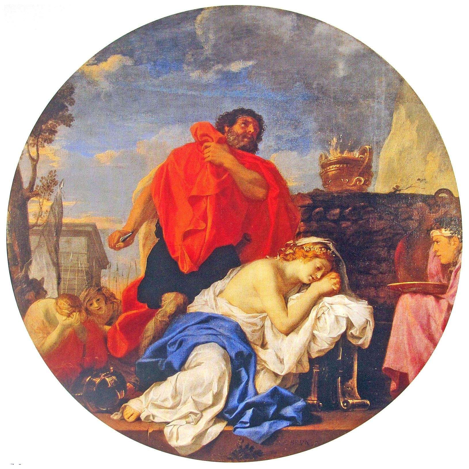  Charles Le Brun. Le Sacrifice de Jephthai. 1656. Serpukhov Art Museum