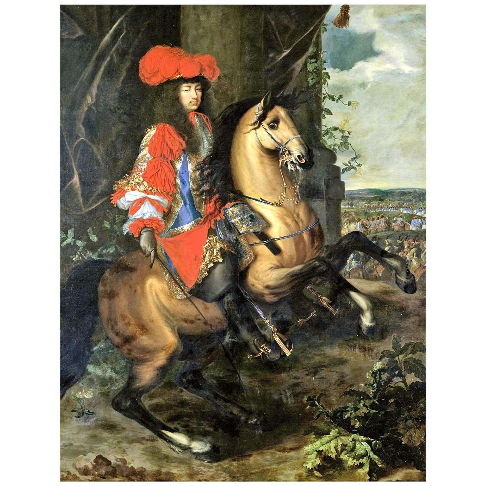  Charles Le Brun. Portrait ?questre de Louis XIV. 1668. MBA de Tournai