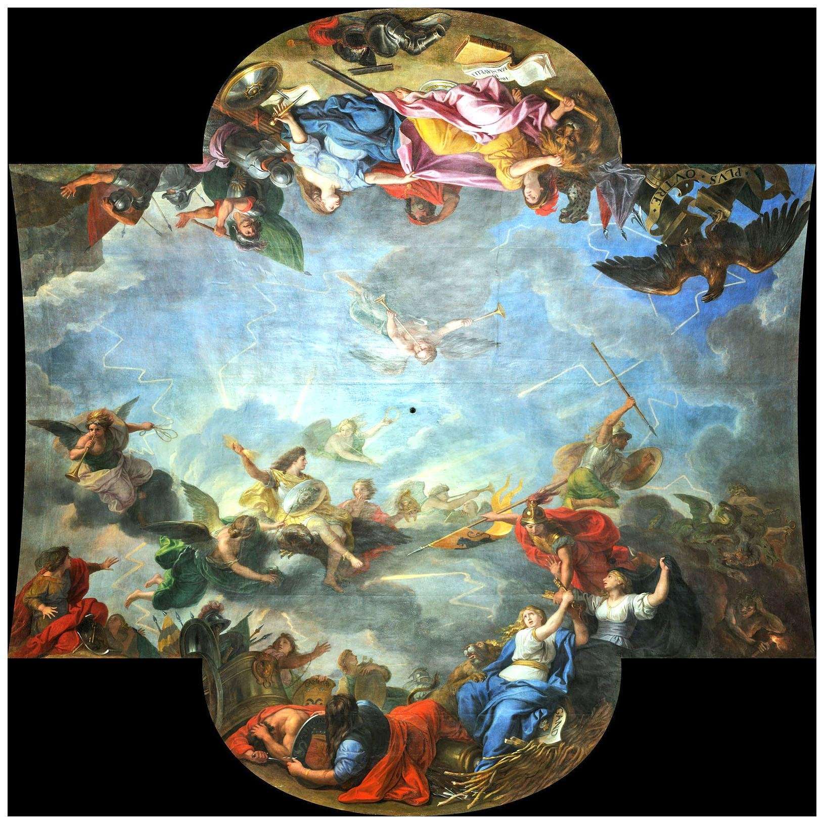  Charles Le Brun. Prise de la ville de Gand. 1678. Chateau de Versailles