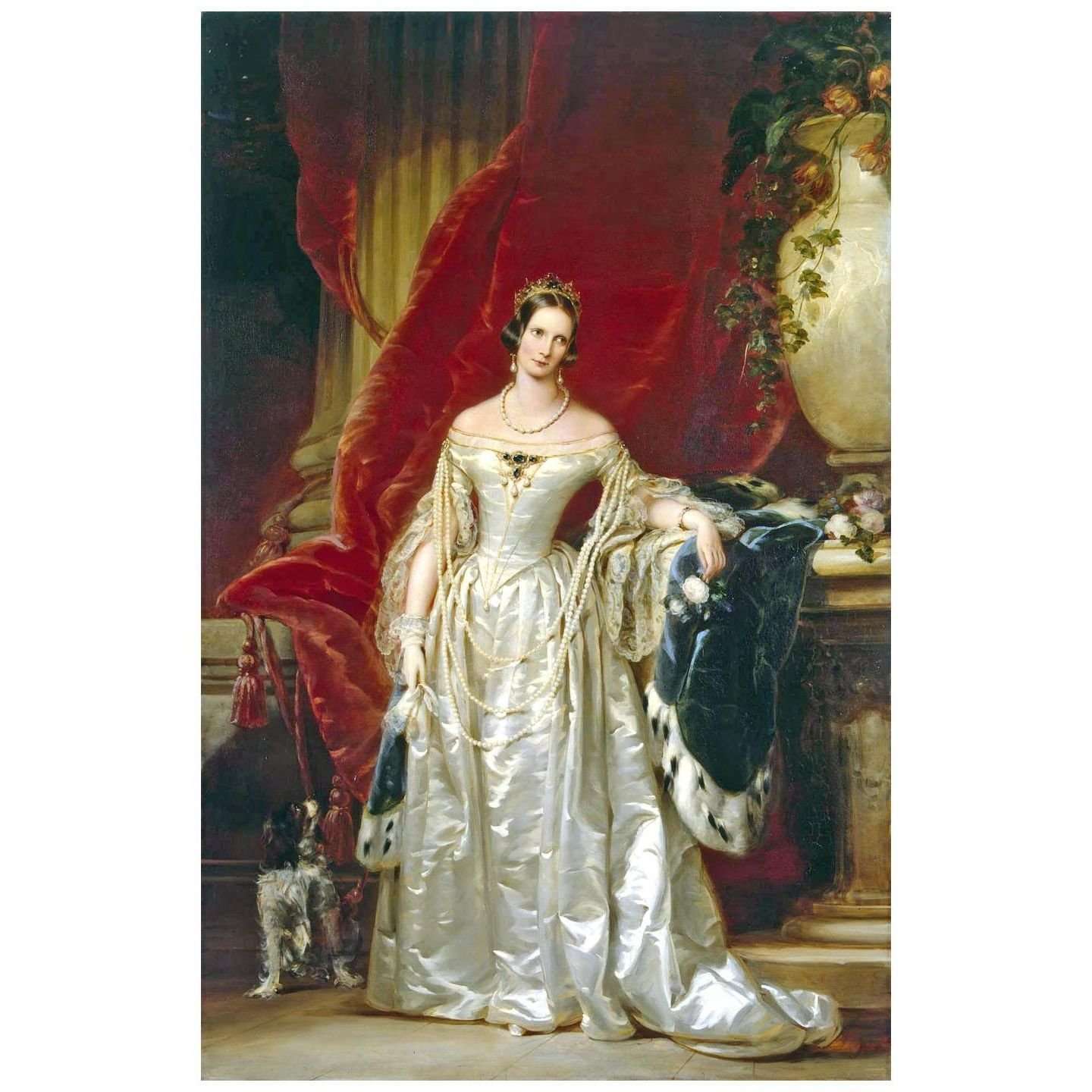  Christina Robertson. Empress Alexandra Fyodorovna. 1840. Hermitage