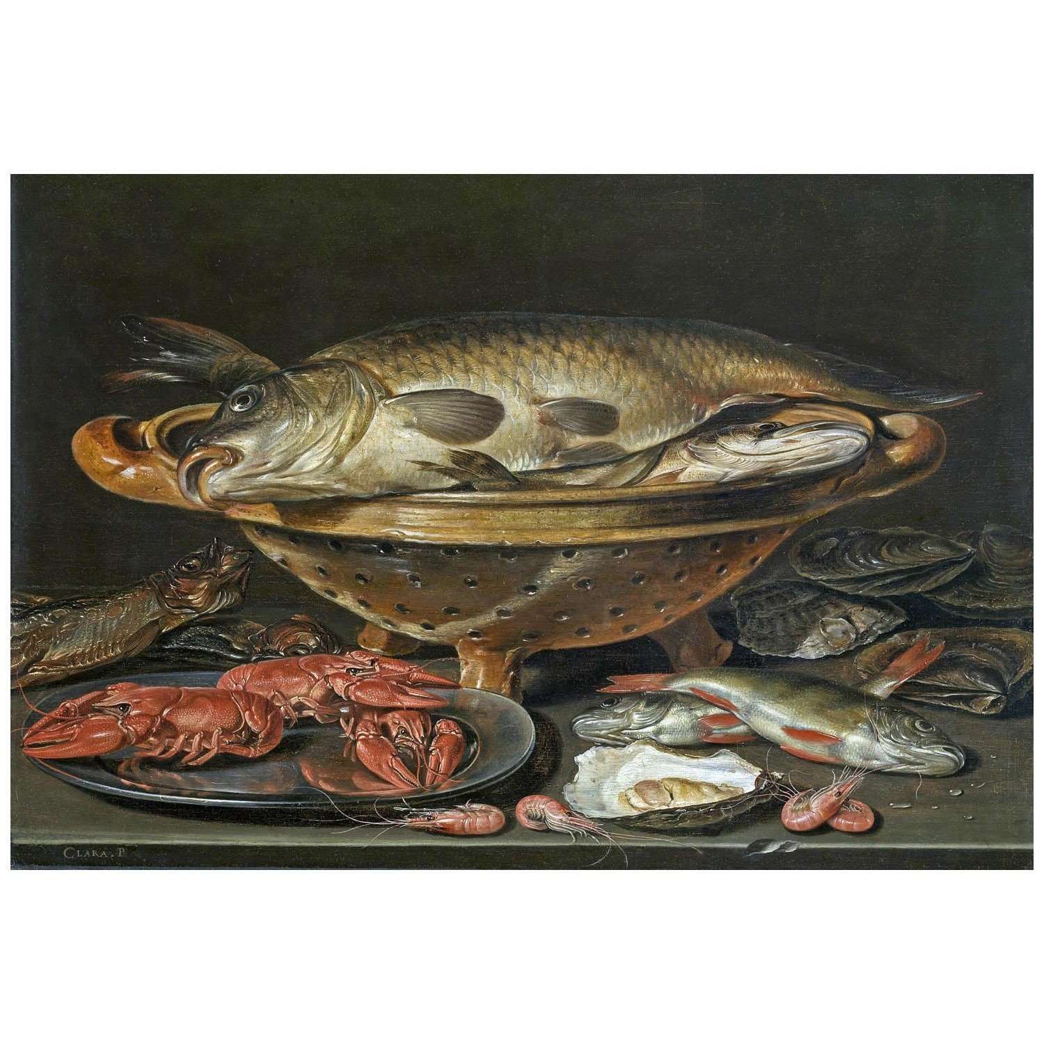  Clara Peeters. Still-life with Big Fish. 1615. KMSKA Antwerpen