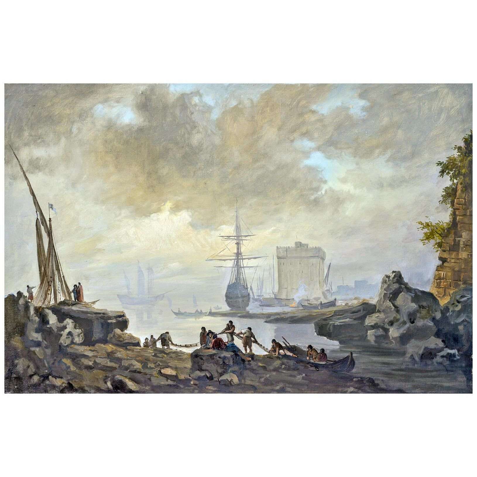 - Joseph Vernet. Vue marine. La brume. 1745. Pushkin Museum