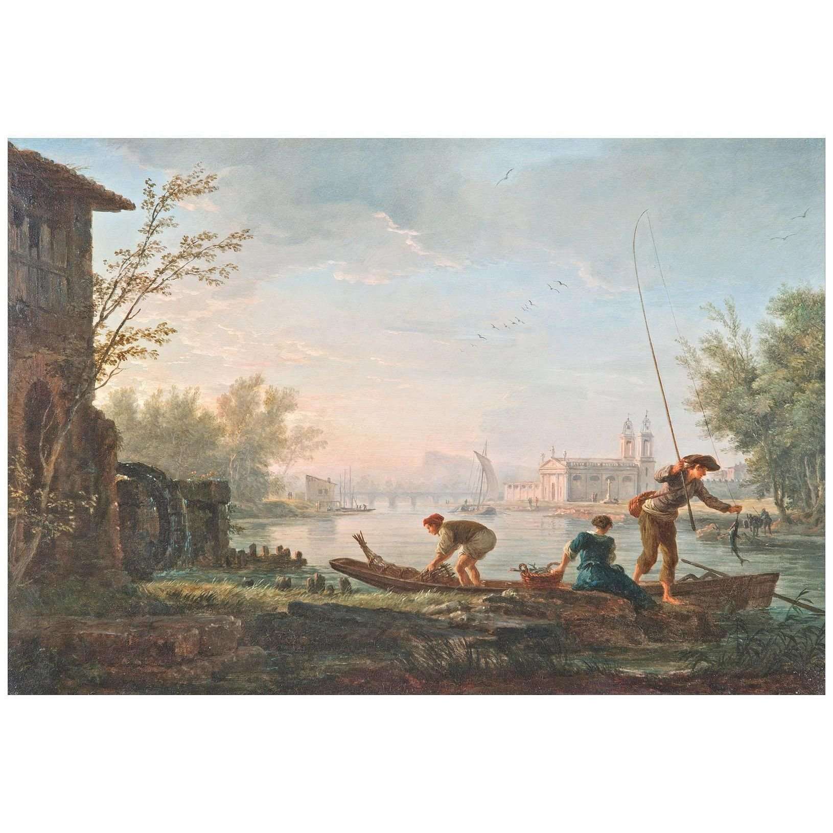 - Joseph Vernet. Quatre heures du jour  Matin. 1757. AGSA Adelaide