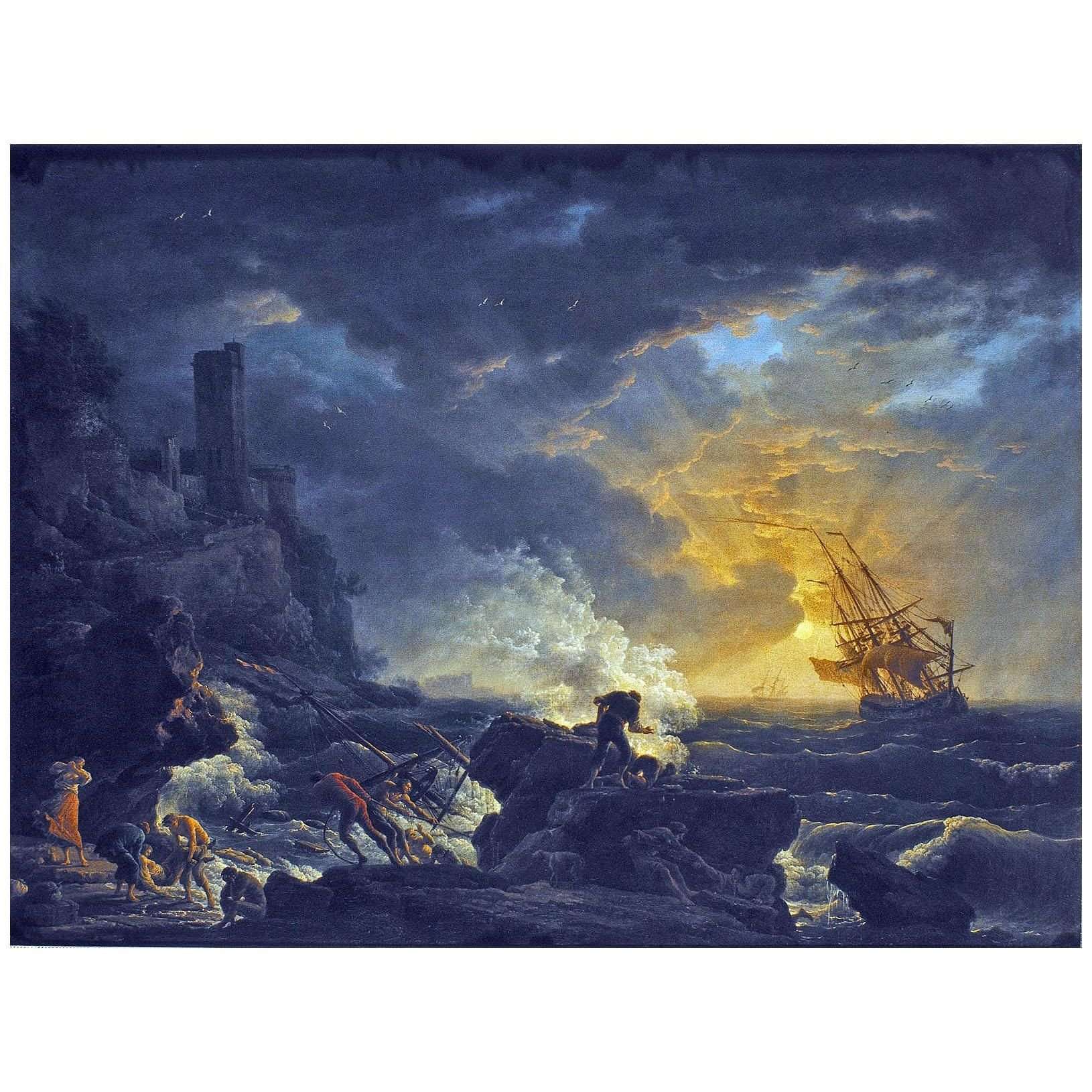 - Joseph Vernet. Naufrage. 1759. Groeningemuseum Brugge