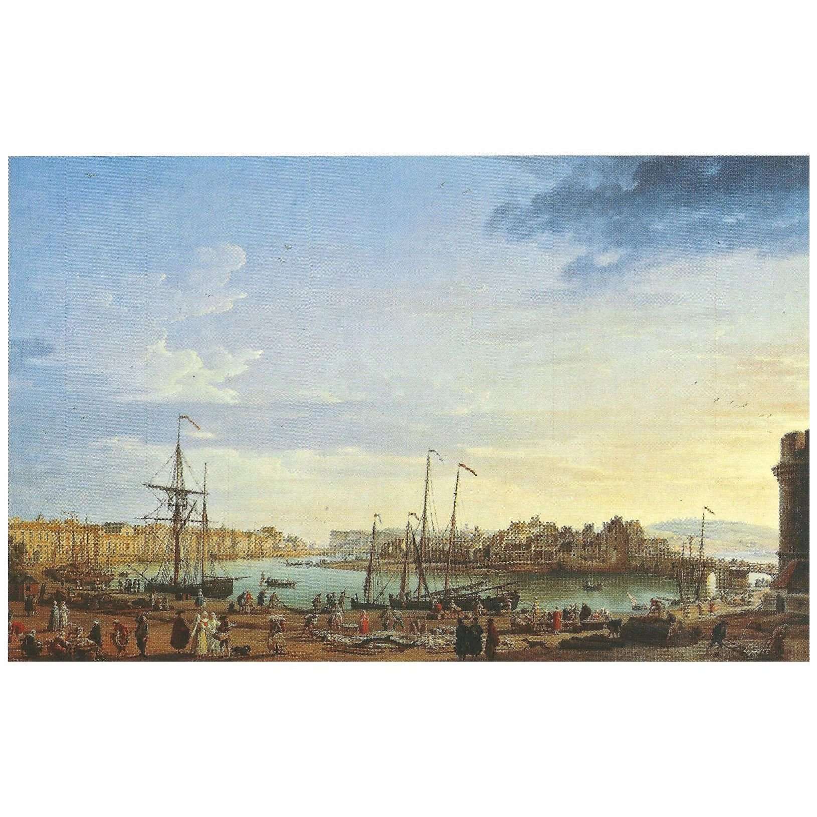 - Joseph Vernet. Vue du Port de Dieppe. 1765. Musee de la Marine Paris