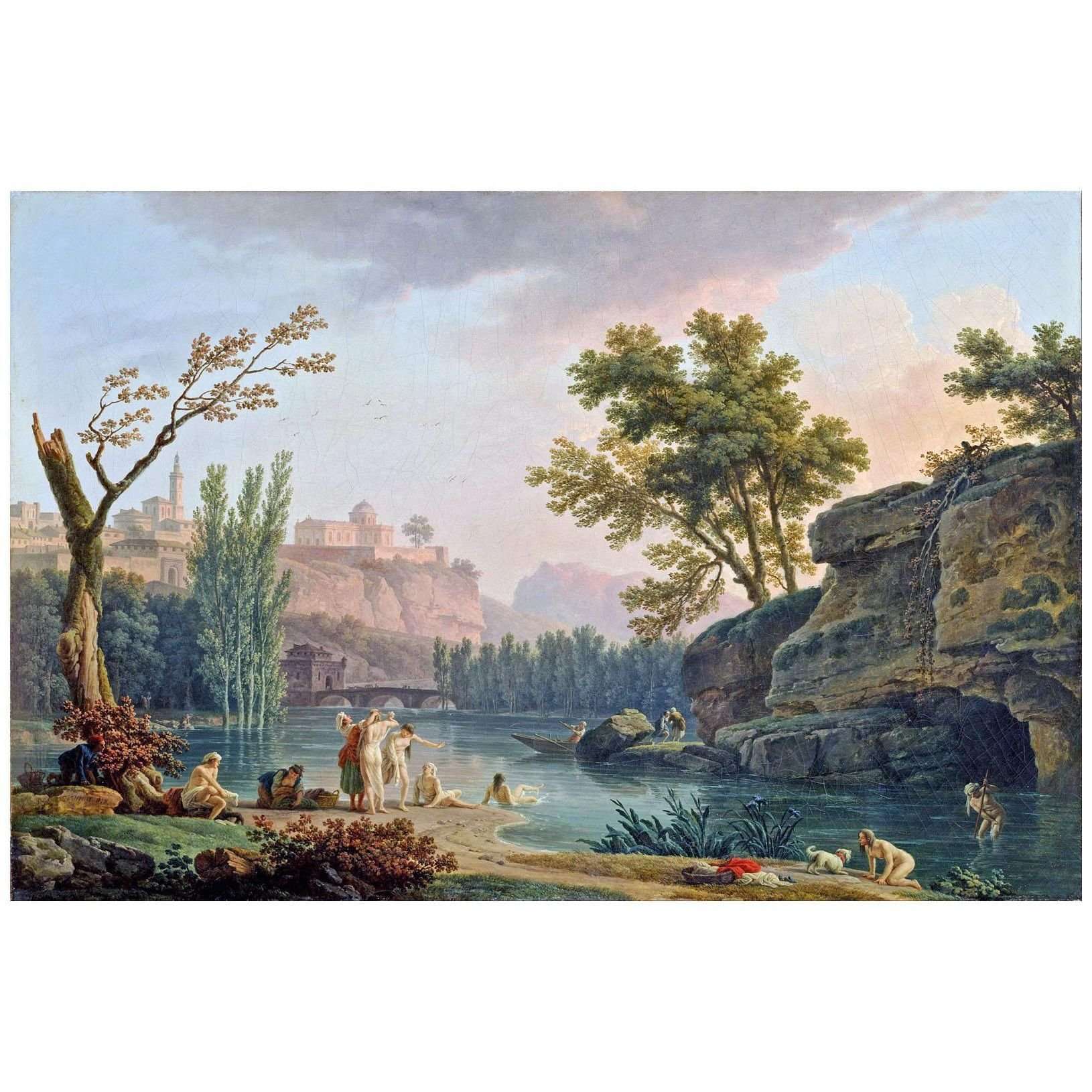 - Joseph Vernet. Soir?e d'?t?, Paysage en Italie. 1773. NMWA Tokyo