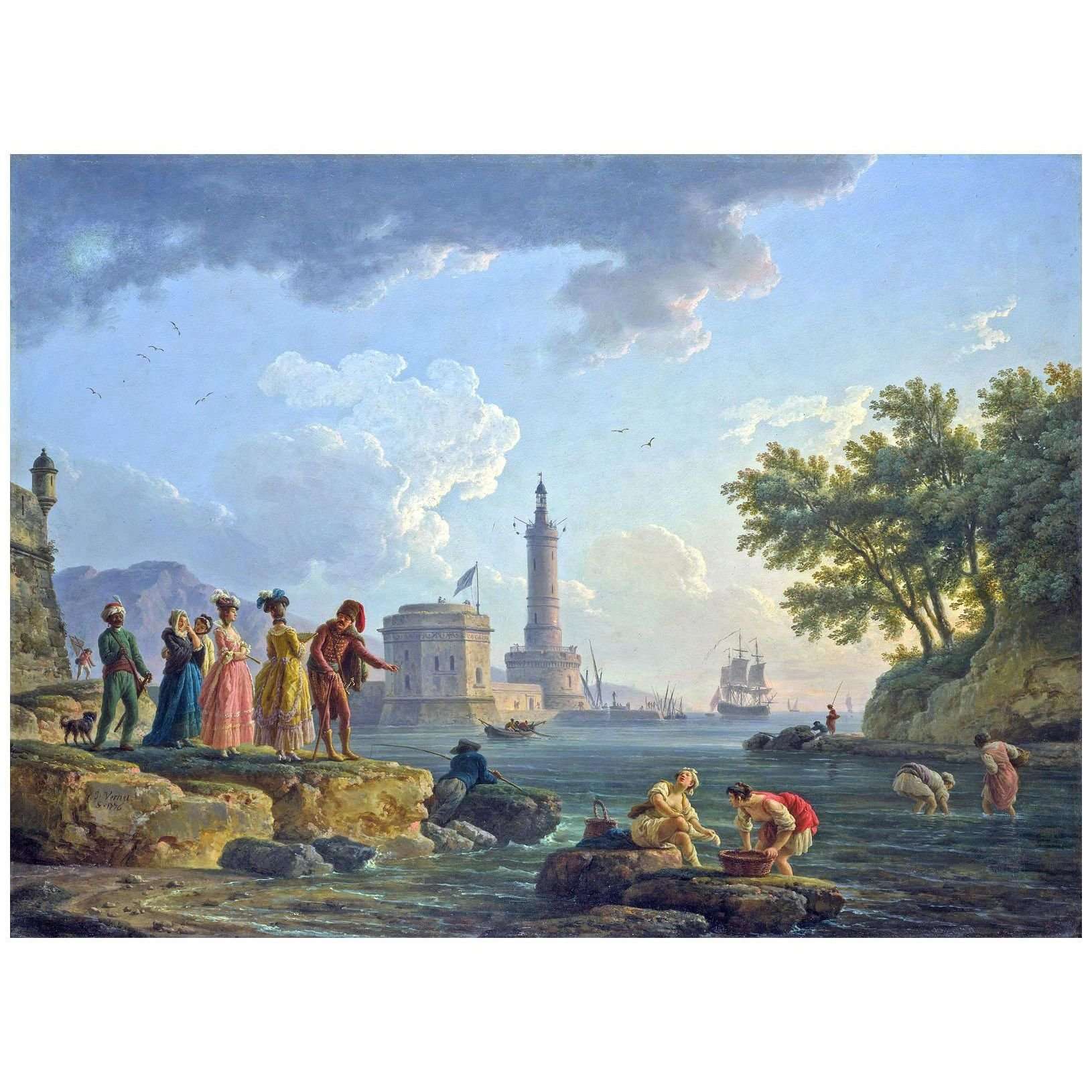 - Joseph Vernet. Un Bord de Mer. 1776. National Gallery London