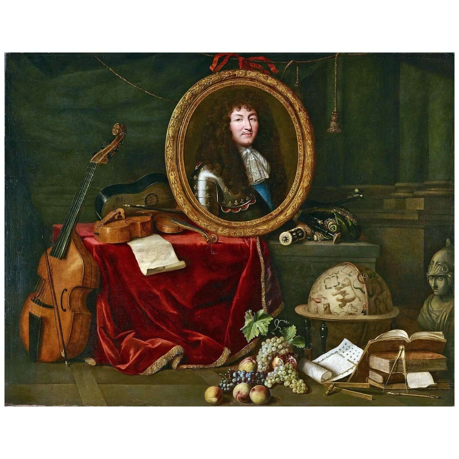 Claude Lefebvre. Louis XIV, le protecteur des Arts. 1672. Ch?teau de Versailles