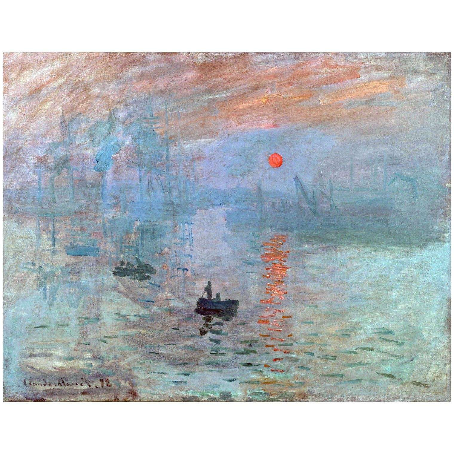  Claude Monet. Impression, soleil levant. 1872. Musee Marmottan Monet Paris