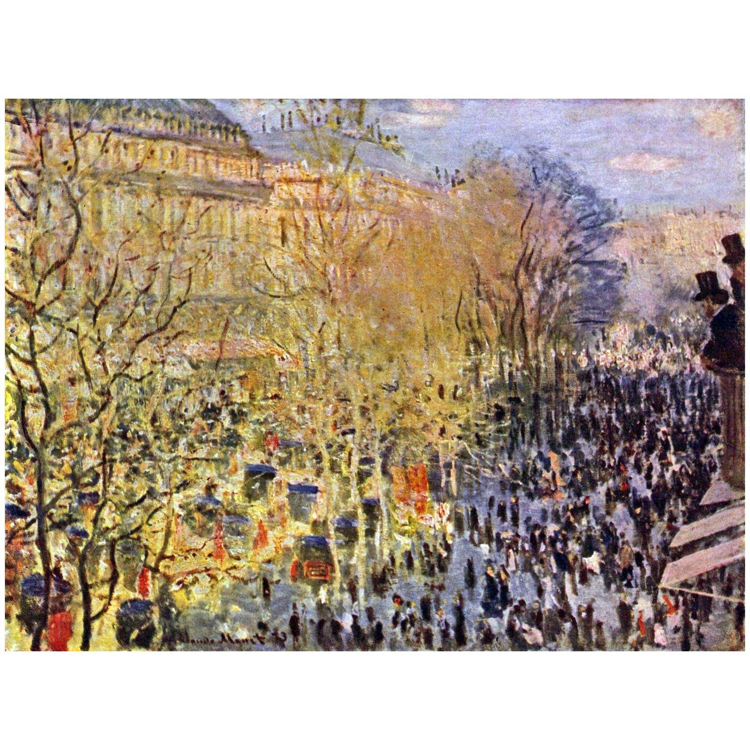  Claude Monet. Boulevard des Capucines. 1873. Pushkin Museum Moscow